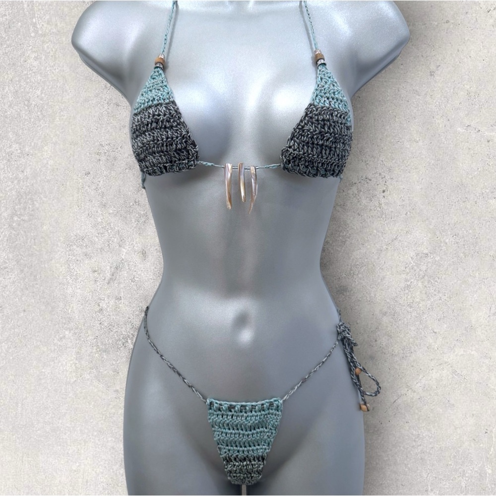 Handmade Crochet Two-Piece Bikini
